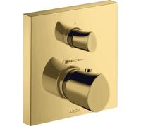 hansgrohe AXOR Starck Termostato orgánico empotrado con válvula de cierre, 1 consumidor, 12715990, Color: Óptica Oro Pulido