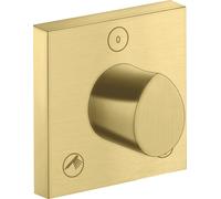 hansgrohe AXOR Starck Trio/Quattro Válvula de cierre y conmutación empotrada 12 x 12, 12731950, Color: Latón cepillado