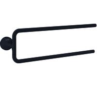 hansgrohe AXOR Toallero circular universal, de dos brazos, 42822670, Color: Negro Mate