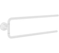 hansgrohe AXOR Toallero circular universal, de dos brazos, 42822700, Color: Blanco Mate