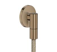 hansgrohe AXOR Toma de pared Fine Conexión de pared redonda, 36737140, Color: Bronce cepillado