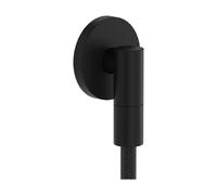 hansgrohe AXOR Toma de pared Fine Conexión de pared redonda, 36737670, Color: Negro mate