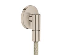 hansgrohe AXOR Toma de pared Fine Conexión de pared redonda, 36737820, Color: Níquel Cepillado