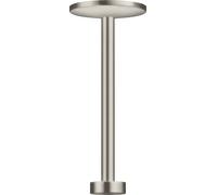hansgrohe AXOR Una conexión de techo de 300 mm para ducha 280 2 tipos de chorro, 48496800, Color: Óptica de acero inoxidable