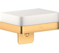 hansgrohe AXOR UNIVERSAL Accesorios Dispensador de jabón líquido con bandeja, 42819950, Color: Latón cepillado