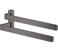hansgrohe AXOR UNIVERSAL Accesorios Toallero doble, 42821340, Color: Cromo negro cepillado