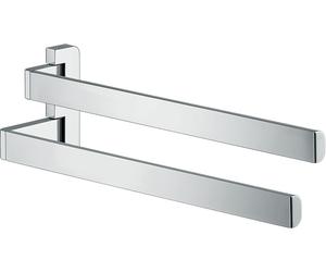 hansgrohe AXOR UNIVERSAL Accesorios Toallero doble, 42821800, Color: Óptica de acero inoxidable