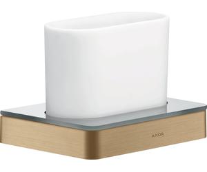 hansgrohe AXOR UNIVERSAL Accesorios vaso cepillo de dientes, 42834140, Color: Bronce cepillado