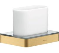 hansgrohe AXOR Universal Accesorios vaso cepillo de dientes, 42834250, Color: Óptica de oro cepillado