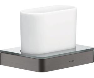 hansgrohe AXOR UNIVERSAL Accesorios vaso cepillo de dientes, 42834340, Color: Cromo negro cepillado