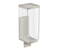 hansgrohe AXOR Universal Dosificador de jabón rectangular, capacidad 600 ml, 42610800, Color: aspecto de acero inoxidable