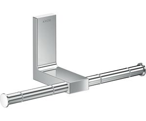 hansgrohe AXOR UNIVERSAL Portarrollos rectangular, metal, doble, 42657000, Color: cromado
