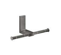 hansgrohe AXOR UNIVERSAL Portarrollos rectangular, metal, doble, 42657330, Color: Cromo negro pulido