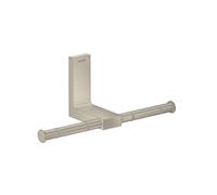 hansgrohe AXOR UNIVERSAL Portarrollos rectangular, metal, doble, 42657820, Color: Níquel Cepillado