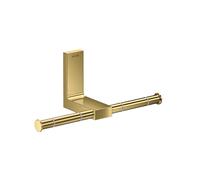 hansgrohe AXOR Universal Portarrollos rectangular, metal, doble, 42657990, Color: Óptica Oro Pulido
