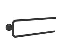 hansgrohe AXOR Toallero circular universal, de dos brazos, 42822670, Color: Negro Mate