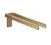 hansgrohe AXOR UNIVERSAL Toallero rectangular, metal, doble, fijo, longitud 380mm, 42622140, Color: Bronce cepillado