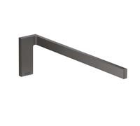 hansgrohe AXOR UNIVERSAL Toallero rectangular, metal, simple, fijo, longitud 380mm, 42626340, Color: Cromo negro cepillado