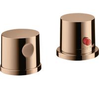 hansgrohe AXOR Uno grifo de borde de bañera de 2 orificios, termostato, 2 con...