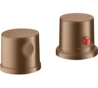 hansgrohe AXOR Uno grifo de borde de bañera de 2 orificios, termostato, 2 con...