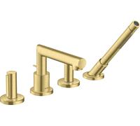 hansgrohe AXOR Uno grifo de borde de bañera de 4 orificios, mango de desmonta...