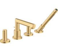 hansgrohe AXOR Uno grifo de borde de bañera de 4 orificios, mango de desmonta...