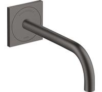 hansgrohe AXOR Uno mezclador de lavabo, electrónico, empotrado, proyección 225mm, alimentación de red, 38120340, Color: Cromo negro cepillado