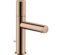 hansgrohe AXOR Uno mezclador monomando de lavabo 110 con tirador y desagüe automático, proyección 123mm, 45001300, Color: Oro rojo pulido