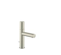 hansgrohe AXOR Uno mezclador monomando de lavabo 110 con tirador y juego de desagüe, proyección 123mm, 45001820, Color: Níquel Cepillado