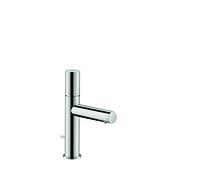 hansgrohe AXOR Uno mezclador monomando de lavabo 110 con tirador y juego de desagüe, proyección 123mm, 45001000, Color: cromado