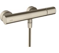 hansgrohe AXOR Uno Mezclador monomando de superficie para ducha Zerogriff, 1 consumidor, 45600820, Color: Níquel Cepillado