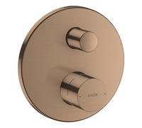 hansgrohe AXOR Uno Mezclador monomando para bañera empotrado, Zerogriff, 45405310, Color: Oro rojo cepillado