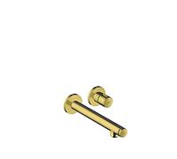 hansgrohe AXOR Uno Select Mezclador de tocador empotrado, montaje en pared, proyección 220mm, 45113990, Color: Óptica Oro Pulido