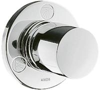hansgrohe AXOR Uno² Válvula de cierre y conmutación empotrada Trio/Quattro, 38933330, Color: Cromo negro pulido