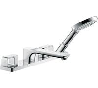 hansgrohe AXOR Urquiola grifo de borde de bañera de 4 orificios, extensión 19...
