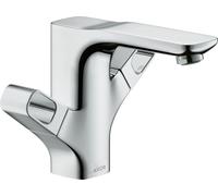 hansgrohe AXOR Urquiola Mezclador de lavabo de 2 manijas 120 con juego de desagüe, 11024300, Color: Oro rojo pulido