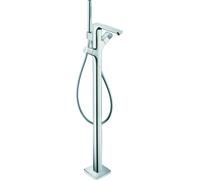 hansgrohe AXOR Urquiola Termostato Mezclador de baño DN15 de pie, 11422800, Color: Óptica de acero inoxidable