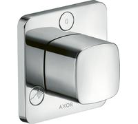 hansgrohe AXOR Urquiola Trio / Quattro Válvula de cierre y válvula de conmutación empotrada DN20, 11925800, Color: Óptica de acero inoxidable