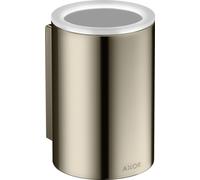 hansgrohe AXOR Vaso universal para cepillos de dientes, 42804830, Color: Níquel pulido