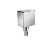conexiÃ³n de manguera Axor Starck FixFit del tamaÃ±o de una mano, con dispositivo anti-retorno y Ã¡ngulo de plÃ¡stico, Color: cromado - 26455000