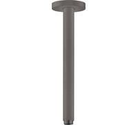 hansgrohe conexión de techo S 300 mm, 27389340, Color: Cromo negro cepillado