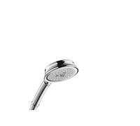 Hansgrohe Croma 100 Classic - Ducha de mano de 5 pulgadas, f cil de instalar, Classic 3, masaje pulsante completo, Intense Turbo 04072000