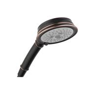 Hansgrohe Croma 100 Classic - Ducha de mano de bajo caudal de 5 pulgadas, Classic 3, masaje pulsante completo, Intense Turbo, 04753920, bronce frotado