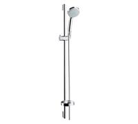 hansgrohe Croma 100 Conjunto de ducha Vario EcoSmart con barra de ducha de 90 cm y jabonera, cromado, 27653000