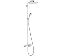 Hansgrohe Croma conjunto bañera/ducha a pared con termostato con rociador con efecto lluvia cromo 27687000