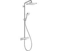 Hansgrohe Croma conjunto de ducha a pared con termostato con rociador con efecto lluvia cromo 27630000