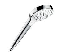 hansgrohe Croma Select S teleducha Vario, EcoSmart, D 110mm, blanco/cromo, 3 modos de rociado, 26803400