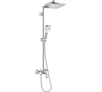 hansgrohe Crometta E Showerpipe 240 1-jet con mezclador monomando, cromo, 272...