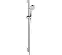 hansgrohe Crometta Juego de ducha 1jet con barra de ducha 90 cm, blanco/cromo...