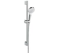 hansgrohe Crometta set de ducha 1jet Green 6 l/min con barra de ducha 65 cm, blanco/cromo, 26554400